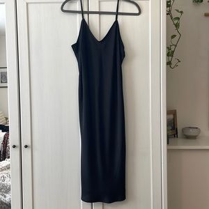 A New Day Target Black Midi Slip Dress